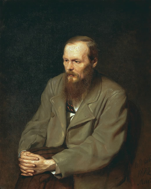 Retrato de Fiódor Dostoiévski 1872 por Vassilij Grigorovič Perov.