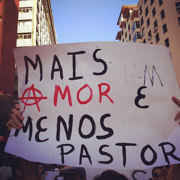Protesto contra Marco Feliciano Centro do Recife 00