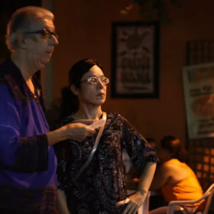 11 Luci Alcantara e Jomard Muniz de Britto making of JMB O FAMIGERADO 820x547 1