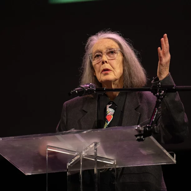 Anne Carson poet at the 2024 National Book Awards finalist reading 2