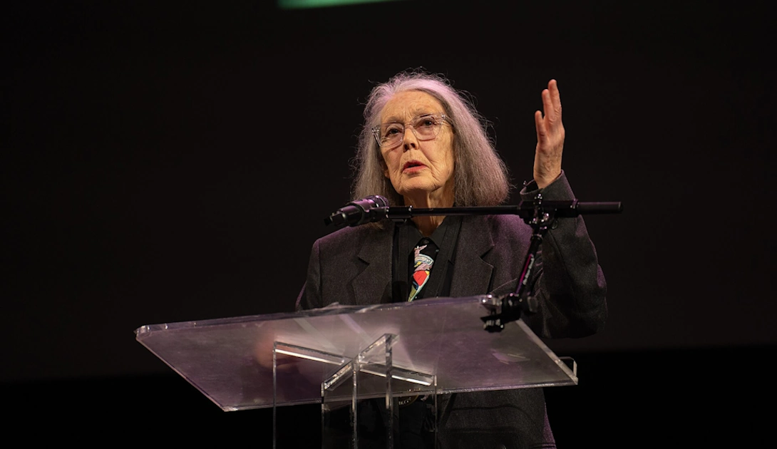 Anne Carson poet at the 2024 National Book Awards finalist reading 2
